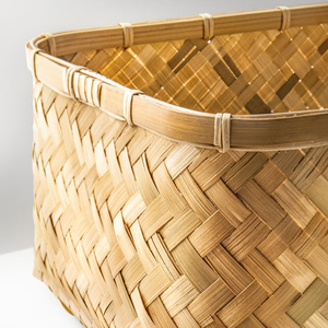 Panier de rangement décoratif en bambou naturel tressé pour la maison, idéal pour le stockage alimentaire, en provenance du Vietnam (vente en gros) - Product Image 2