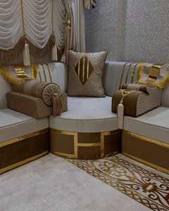 Asientos Orientales para el Suelo, Sofá Étnico, Sofá Árabe Majlis, Sofá Estilo Otomano, Conjunto Árabe Jalsa, Asientos Orientales de Lujo para el Suelo - Product Image 3