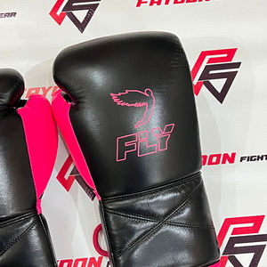 Gants de boxe d'entraînement personnalisés de haute qualité en cuir véritable Gants de boxe d'entraînement personnalisés Logo personnalisé Gants de combat - Product Image 4