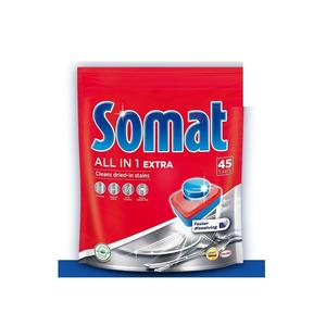 Somat All in 1 Extra tablets in the <b>dishwasher</b> 45 tablets 819g - Product Image 1