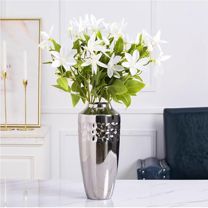 แจกันดอกไม้ทำจากสเตนเลสสตีลดีไซน์ใหม่ล่าสุดประดับโต๊ะดีไซน์ใหม่ล่าสุดเน้นที่บ้าน - Product Image 2