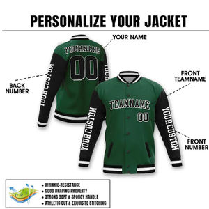 Chaqueta Varsity Personalizada con Logotipo, de Lana, Cortavientos, Anti-UV, Corte Ajustado, Estilo Letterman, Diseño con Letras, para Hombre - Product Image 3