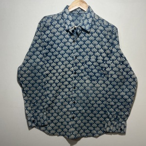 Camisa Casual de Algodón Estampada a Mano para Hombre, Elegante y de Primera Calidad |   Colección de Camisas Florales de Manga Larga 100% Algodón - Product Image 1