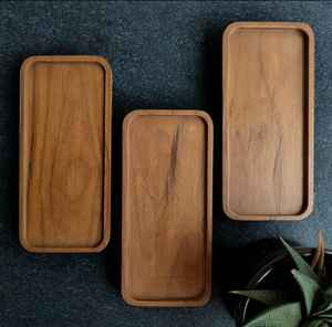 Plateaux en bois rectangulaires de qualité supérieure 100% - Product Image 1