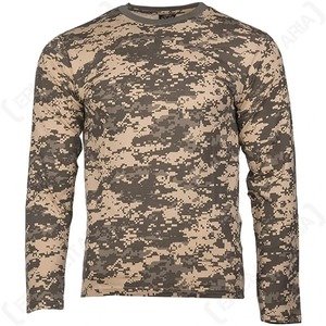 Outdoor Hunting Breathable Quick Dry UV Protection Long Sleeve Waterproof Jungle <b>Camouflage</b> Printed Polyester Material T-<b>Shirt</b> - Product Image 5