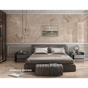 Embrace Brown 800x1600mm Carreaux de porcelaine à double chargement pour sols modernes - Product Image 1