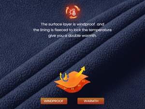 Hombres Fleece ligero clima extremo personalizado Senderismo snowboard trekking bordado Streetwear Chaqueta al aire libre Cierre - Product Image 6