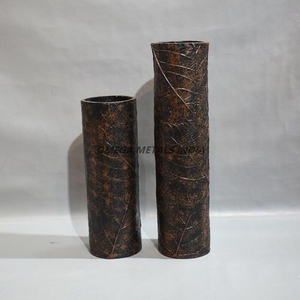 Stylish Modern Aluminum Flower <b>Vase</b> with Gold Plated and Handcrafted <b>Unique</b> Design Perfect for Wedding Decor Luxurious Space - Product Image 2