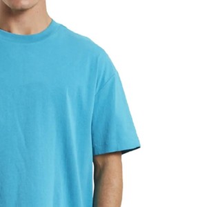 Mne <b>t</b> <b>shirt</b> <b>Men's</b> Solid Color O-Neck Short Sleeve <b>T</b>-<b>Shirt</b> Regular Fit Casual Jersey Knit 100% Cotton Blue breathable <b>men</b> <b>t</b> <b>shirt</b> - Product Image 2