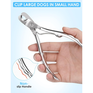 Coupe-ongles pour chien à grande ouverture pour grands chiens coupés comme du beurre, coupe-ongles pour chien robuste, rasoir entièrement en métal tranchant - Product Image 3