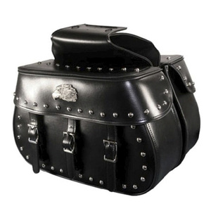 Ensemble HMB-4198A de sacs latéraux de moto en cuir PVC et aluminium imperméables Bagages de voyage d'occasion pour sacoche de moto - Product Image 3