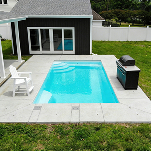 Piscine privée Escape Jardin extérieur en fibre de verre personnalisé Équipement de piscine en fibre de verre de grande taille Piscine thermale extérieure - Product Image 3