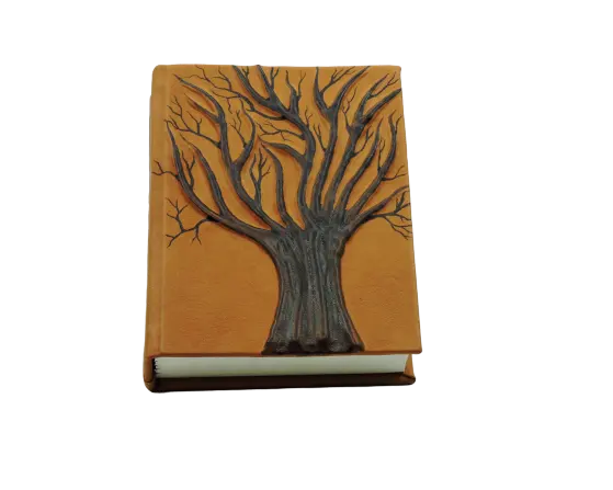 مذكرات جلدية كلاسيكية مصنوعة يدويًا شجرة كلاسيكية جميلة دفتر رسم للفنان