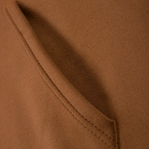 Sweat-shirt à capuche pour homme-100% coton tricoté avec une légère élasticité solide automne décontracté coupe ample poche avant - Product Image 6