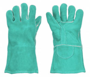 Guantes de trabajo de cuero de vaca de alta calidad Guantes de seguridad de soldadura industrial con protección de manos ignífuga para trabajar - Product Image 3