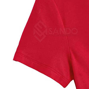 เสื้อครอปสตรีแบบลำลองปรับแต่งได้ผ้าฝ้ายโพลีเอสเตอร์แห้งเร็วพร้อมแขนสั้นสำหรับฤดูร้อน - Product Image 4