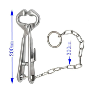 Soporte de toro reutilizable resistente de la mejor calidad con equipo de instrumento quirúrgico veterinario de cadena - Product Image 4