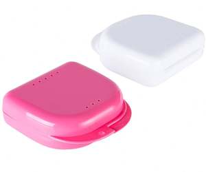 Caja de plástico para dentaduras postizas, caja de almacenamiento para dentaduras, retenedor dental, protector bucal de ortodoncia, retenedor de dientes multiusos - Product Image 3