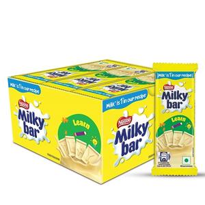Vente chaude pour Nestlé Milky-Bar 90g de chocolat doux-amer dans des bonbons solides en vrac avec des ingrédients de biscuits et de fruits - Product Image 1