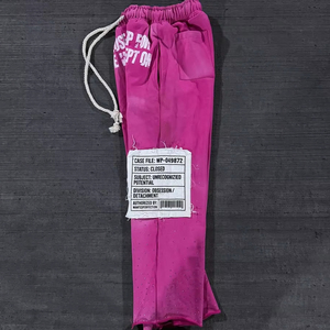 Conjunto de chándal estampado rosa para hombre OEM personalizado de alta calidad 100% mezcla de forro polar de algodón 300 a 320 GSM - Product Image 6