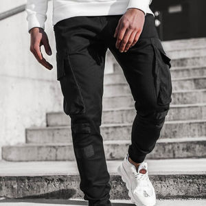 Men's Casual Streetwear Pencil <b>Cargo</b> <b>Pants</b> Lightweight <b>Jogging</b> Sweatpants Elastic Mid Waist Ankle Patchwork Available Various - Product Image 4