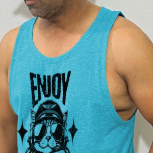 Camiseta sin mangas deportiva de algodón de talla grande personalizada con servicio OEM para hombres, chaleco deportivo de entrenamiento al aire libre, camiseta sin mangas para gimnasio al por mayor - Product Image 3