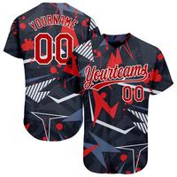 Grosir Jersey cetak 3D kustom bersirkulasi Pria & Wanita seragam bisbol & sofbol pakaian olahraga dengan desain sublimasi