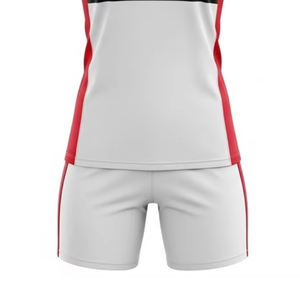 Ensemble d'uniformes de volley-ball personnalisés en vente chaude OEM, maillot sans manches imprimé unisexe - Product Image 5