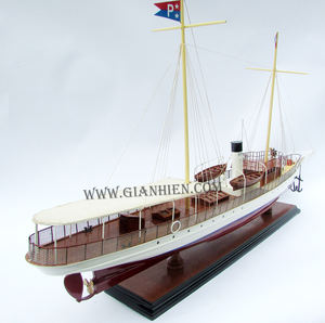 Gia Nhien Fabricante Diseño personalizado MOQ bajo El Primero yate de vapor MODELO DE MADERA BARCO-MODELO DE NAVE DE MADERA DE ALTA CALIDAD Hecho a mano - Product Image 5