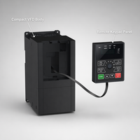 Variateur de fréquence AC 0,75 kW-37 kW 220 V 380 V, 50 Hz à 60 Hz, onduleur VFD basse fréquence monophasé vers triphasé