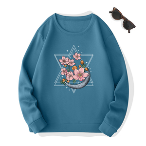Logotipo personalizado impreso ropa elegante Venta caliente mujeres sudadera nuevo estilo impreso Mejor Algodón mujeres sudadera OEM suministro - Product Image 3