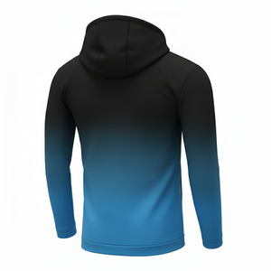 Veste de sport d'extérieur pour homme, imprimée, à séchage rapide, 100% polyester, fermeture éclair intégrale, sweat à capuche, manches longues élastiques, cyclisme - Product Image 4