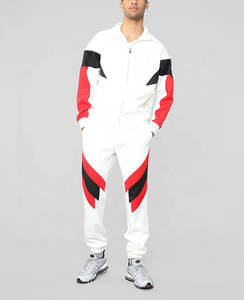 Chándales activos informales con logotipo personalizado de MOQ bajo para hombre, trajes deportivos para correr con cremallera completa, chándales transpirables de 2 piezas para correr atléticos - Product Image 2