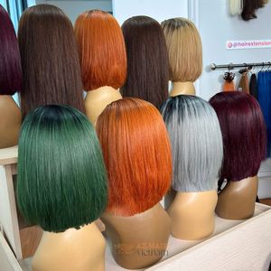 Perruques en cheveux humains Remy personnalisables couleur HD/Lace, ultra-lisses, pour salons et acheteurs en gros - Product Image 3