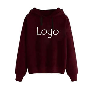 Compre nuevas y elegantes sudaderas con capucha de invierno de alta calidad para mujer, insignia de diseño personalizado, ropa de calle de algodón 100%, venta al por mayor - Product Image 3