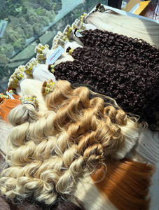 Cabello Virgen Vietnamita de Calidad de Lujo, Grado 10A, Ondulado Natural Rizado con Puntas Saludables, Super Doble Trama, Sin Caída, para Exportación - Product Image 5