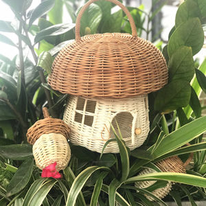 Rattan <b>Mushroom</b> Basket Handmade From Vietnam - Product Image 2