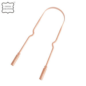 100% Limpiador de lengua de cobre puro Superventas Cuidado bucal Raspador de lengua Limpiador de lengua Cobre - Product Image 2