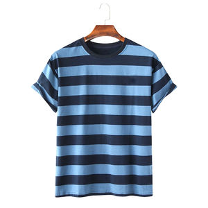 Camisetas de rayas/lisas de ajuste holgado de algodón 100% personalizadas para mujer al por mayor de Año Nuevo-Ladies Lounge Wear Casual Tees oferta de logotipo personalizado - Product Image 1