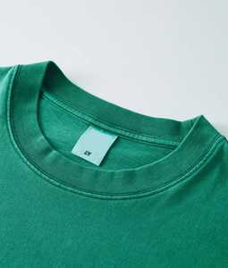 T-shirt à manches courtes 100% coton pour hommes, mode décontractée avec coupe régulière et motif solide, style personnalisé pour les vêtements de rue - Product Image 6