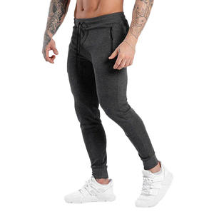 Pantalones Deportivos para Hombre, 100% Algodón, Casuales, de Secado Rápido, Negros, de Alta Calidad, Largos, para Correr - Product Image 1