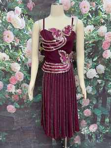 Elegante vestido de noche de seda para mujer, vestido de fiesta de gasa con tela de lentejuelas para reuniones y ocasiones especiales - Product Image 6