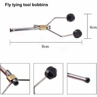 Kit de herramientas para atado de moscas - Portátil, 5 piezas: Bobinas Whip Finisher, Alicates para Hackle e Hilador de Agujas para Pesca con Mosca de Trucha
