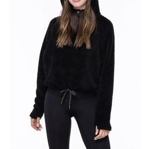 Sudaderas con capucha unisex Sherpa Polar Fleece para hombre, sudadera lisa de invierno con logotipo personalizado de alta calidad, Parte delantera informal estampada de punto sólido - Product Image 6