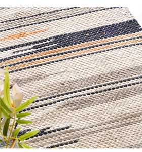 ผ้าปอกระเจาใยธรรมชาติทำด้วยมือพรมถักแบบอินเดียลวดลายแอบสแตรกสวยงามมีสีแดงขนาด5x8 12X14สั่งได้ - Product Image 5