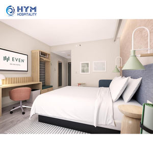 यहां तक कि ईएचजी ने आधुनिक लकड़ी के प्रीमियम लक्जरी फर्नीचर मजबूत और टिकाऊ होटल बेडरूम सेट के साथ - Product Image 1