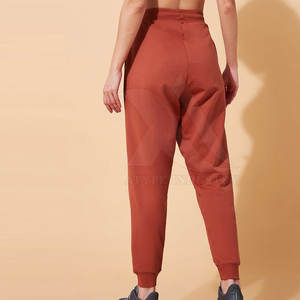 Coupe ample pour femmes Street Wear pantalon uni taille moyenne style avant plat pour le printemps vêtements en gros vêtements - Product Image 2