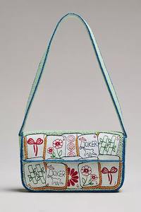 Bolso de Moda con Asa, Bolso de Hombro, Bolso Casual, Artesanía India, Bordado a Mano con Cuentas, para Fiestas - Product Image 6