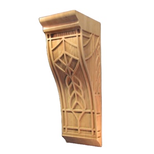 Corbel de Madera de Caucho Sólido Hecho a Mano, Tradicional y Duradero, para Decoración de Cocina y Sala de Estar, Muebles Personalizados, Acentos para Muebles EFS - Product Image 1