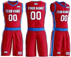 Conjuntos de pantalones cortos de baloncesto personalizados Unisex 100% Impresión de transferencia de calor Antibacteriano Secado rápido Transpirable Tallas grandes para el nombre del equipo - Product Image 3